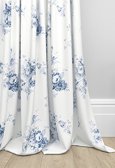 Shabby Chic by Rachel Ashwell Sunbleached Floral, China Blue - Made to Measure Curtains